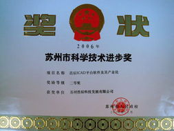 浩辰軟件榮獲蘇州市科學技術進步獎，CAD核心技術再獲認可